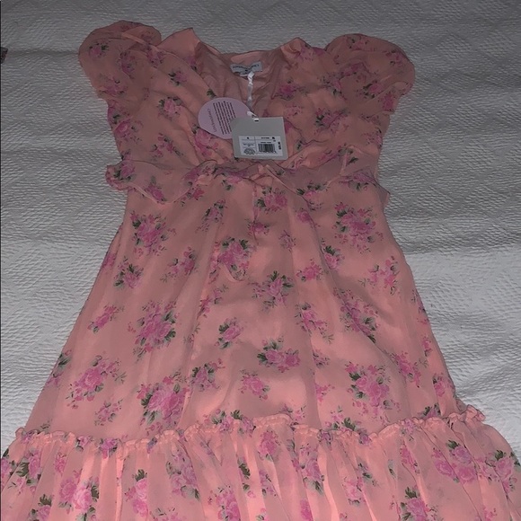 LOVE SHACK FANCY Target pink midi floral dress NWT - Picture 8 of 10